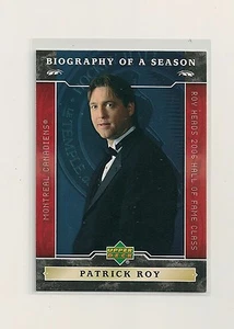 2006-07 Upper Deck Biografía de una temporada #BOS7 Patrick Roy - Imagen 1 de 1