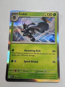 Pokemon TCG - Lokix - 021/193 Holo scharlachrot & violett: Paldea evolved - Bild 1 von 2