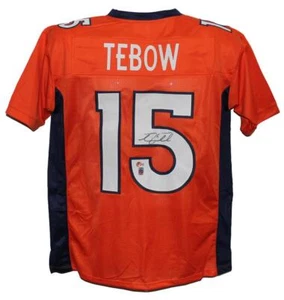 Tim Tebow Autographed/Signed Pro Style Orange XL Jersey Beckett 39147 - Picture 1 of 3