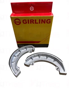 GIRLING TWIN LEADING SHOE FULL WIDTH FRONT BRAKE SHOES TRIUMPH BSA 8" 37-1996 - Picture 1 of 8