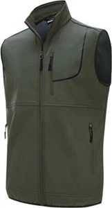 Willit Herren leichte Fleece gefütterte Softshell Weste Gr. XL Golf/Radfahren - grün - Bild 1 von 3