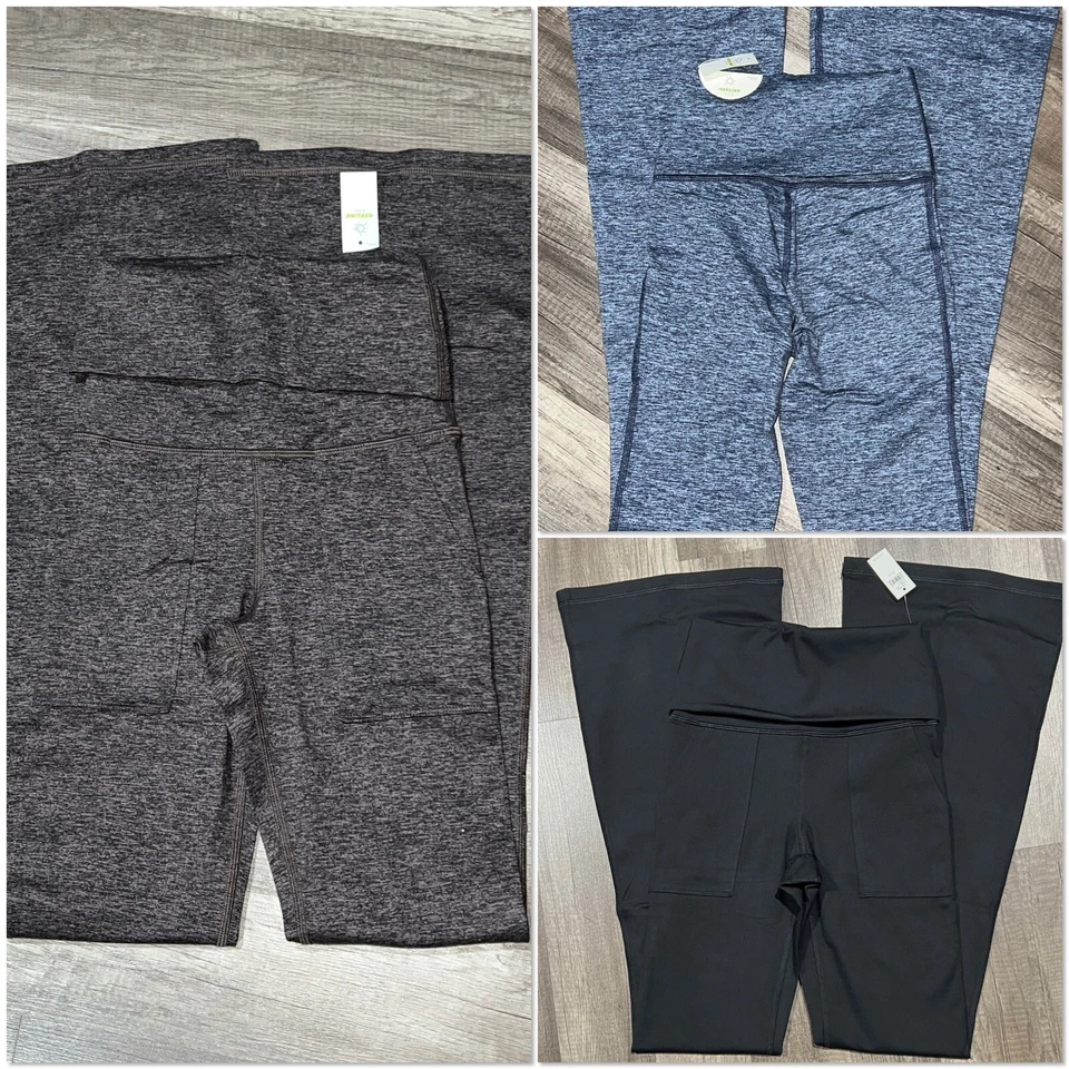 X3 SMALL OFFLINE By Aerie The Hugger High Waisted Foldover Flare Legging