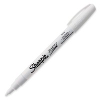 Sharpie Oil-Based Paint Marker, Fine Point, White Ink, Pack of 15