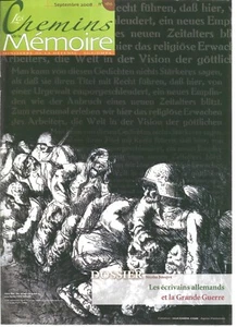 DIE WEGE DER ERINNERUNG NR. 186 DIE DEUTSCHEN SCHRIFTSTELLER UND DER GROSSE KRIEG - Bild 1 von 1