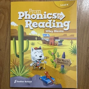 From Phonics to Reading Level K Wiley Blevins Student Edition New - Picture 1 of 4