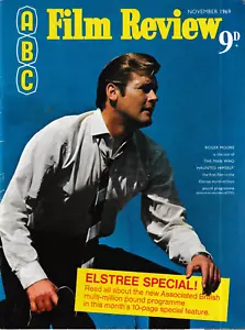 ABC Film Review November 1969 - Elstree Special, Roger Moore Cover - Foto 1 di 3