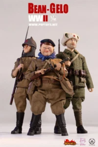 POPTOYS BGS023 BEAN-GELO 1/12 Big Head Soldier Anton Sniper Fat Sister Toys Set - Picture 1 of 8