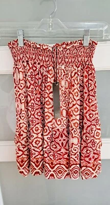 NUEVO CON ETIQUETAS NICOLE MILLER Falda Mujer Talla M Doble Nivel Pull On Cintura Elástica Nueva Foto 1 de 4