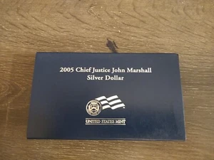 2005 Chief Justice John Marshall $1 Silver Proof With COA United States Mint - Picture 1 of 7