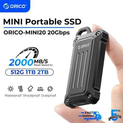 ORICO Mini Portable SSD 20Gbps External Solid State Drive USB3.2 Gen 2 MINI20 - Image 1 of 4