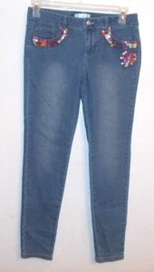 Piper Girls Jeans with Sequin Embellishment on Front Size 16 NWT - Picture 1 of 2