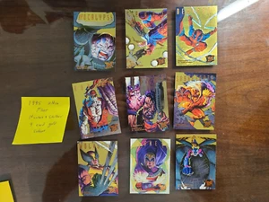 X MEN FLEER ULTRA HUNTERS AND STALKERS GOLD 9 card SUBSET complete - Picture 1 of 2
