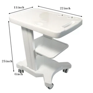 Portable Tool Cart Mobile Trolley Cart Beauty Salon Tools Cart Three Layers - Picture 1 of 7
