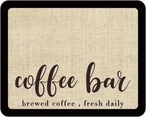 CSITORWWE Coffee Mat Coffee Bar Mat,Coffee Pad Coffee Machine Mat,Waterproof Rub - Picture 1 of 3