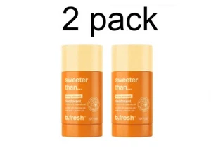 2x B.FRESH SWEETER THAN... HONEY ALMOND ALUMINIUM-FREE DEODORANT 75g / 2.64 oz - Picture 1 of 3