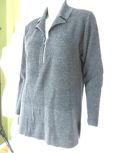 BOTTEGA ITALIANA GR XL Made Italy Wolle/Acryl Reißverschluss Kragen Pullover Sweater - Bild 1 von 10