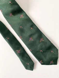 Polo Ralph Lauren Vintage Handmade Equestrian Horse Tie Preppy Jockey - Picture 1 of 9