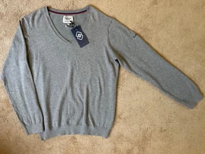 Neu mit Etikett Le Mieux Damenpullover grau "Elite" V-Ausschnitt - Größe 16 - UVP 52,95 £ - Bild 1 von 4