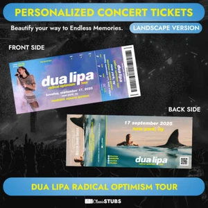 Personalized dua lipa: radical optimism tour Stub Concert Ticket - Picture 1 of 5