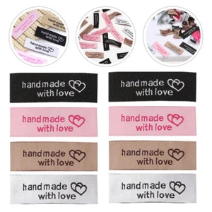 80 Pcs Sewing Labels Custom Fabric Clothing Tags - Picture 1 of 12