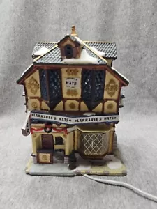 Lemax Christmas Village Hatter Larrabee's Hats Caddington Lighted House 25660 - Picture 1 of 18