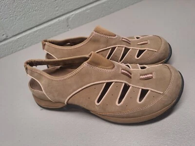 Sandalias Clarks para mujer 8,5 Springers Fisherman con cordones beige cuero cómodo Foto 1 de 4