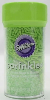 Wilton Sprinkles, Green Sugar & Jimmies, 2.5 oz. each - 8 Pack - Image 1 of 3