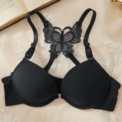 Women Bra Or Bra Sets Underwired Lingerie Padded Bra Front Closure Underwear Top - Image 1 of 4