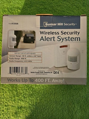 Bunker Hill Wireless Security Alert System Item# 93068 Works Up To 400ft Away - Image 1 of 4
