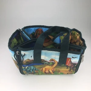 Neat-oh Zip Bin Dinosaur Bag Cool Kids Dino Bag Bin aa9 - Picture 1 of 9