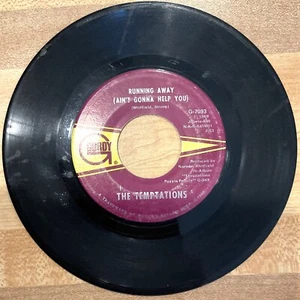 45 RPM Record - The Temptations - I Can't Get Next to You, and Running Away (Ain - Imagen 1 de 4