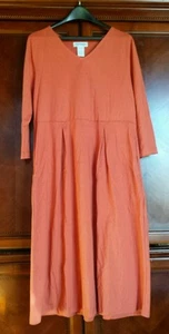 The Paragon Women's Cotton Easy Dress, Inverted Pleats, Inseam Pockets, Sierra,  - Picture 1 of 10