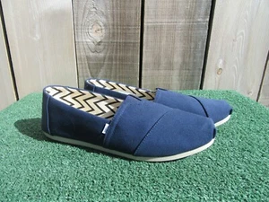 Brand New Toms Alpargata Earthwise Navy Blue Slip On Shoes Women's Size 11 - Picture 1 of 9