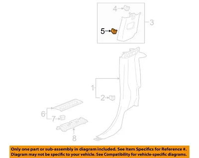 GM OEM 06-24 Blazer Cab Interior Trim-Upr Ctr Plr Trim Retenedor 11589329 Foto 1 de 2