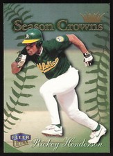 1999 Ultra #223 Rickey Henderson     SC Oakland Athletics Card