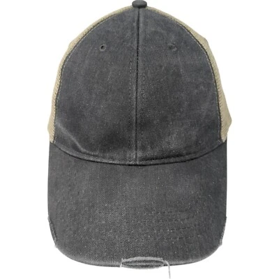 Sombrero de camionero Adams Snapback gris talla única ajustable malla envejecida espalda en blanco Foto 1 de 4