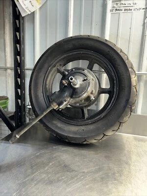 1985 YAMAHA VIRAGO XV1000 REAR BACK WHEEL TIRE RIM DIFFERENTIAL DRIVE SHAFT OEM Foto 1 de 4