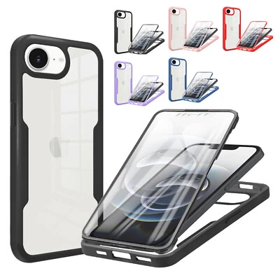 BETTERFON 360° Grad Hülle für Apple iPhone 16E vollschutz Integriertem Displayschutz