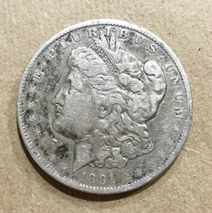 1891-O Morgan Silver Dollar - Fine - Picture 1 of 2