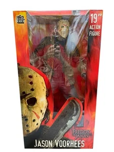 Freddy Vs. Jason 19” Jason Voorhees Figure NECA Reel Toys 2005 New In Sealed Box - Bild 1 von 16