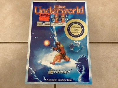 New Sealed Ultima Underworld II Labyrinth Worlds IBM PC Big Box Game 3.5" CIB — 第 1/4 张图片