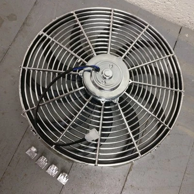 Chevrolet HE 1938 16 pulgadas cromo radiador ventilador rendimiento refrigeración nuevo Foto 1 de 4