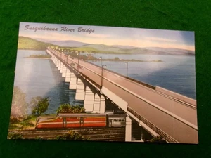 Susquehanna river bridge postcard Pennsylvania turnpike #3034 - Picture 1 of 2