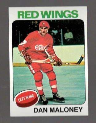 1975-76 Topps Dan Maloney Detroit Red Wings #177 Near Mint or Better - Image 1 of 2