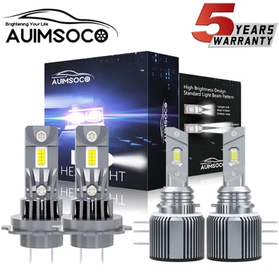 Para Jaguar XE 2017-2019 4x H15 H7 Faros LED Blanco Luz Alta Baja Foto 1 de 4