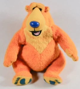 Vintage 1998 Bär im großen blauen Haus Sitzsack 6 Zoll Plüsch Arcotoys Mattel Henson - Bild 1 von 14
