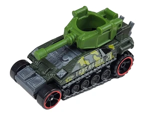 Hot Wheels 2016 Daredevils • Tanknator • Dark Olive Green Diecast Tank - Picture 1 of 3