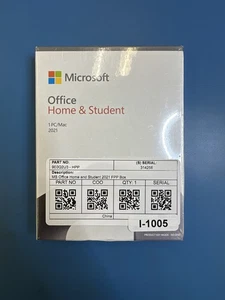 9E0Q2U3 MS Office Home and Student 2021 Box - Afbeelding 1 van 2