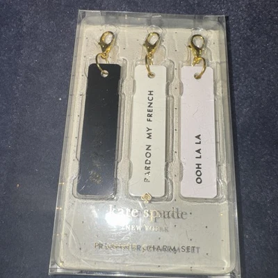 NUEVO Juego de 3 dijes planificadores Kate Spade Foto 1 de 4