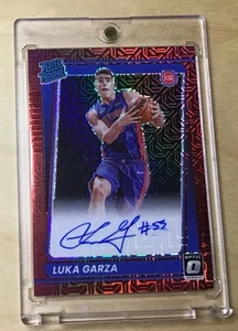 2021-22 Donruss Optic LUKA GARZA Rated Rookie Choice Red Mojo Prizm Auto Pistons - Picture 1 of 2